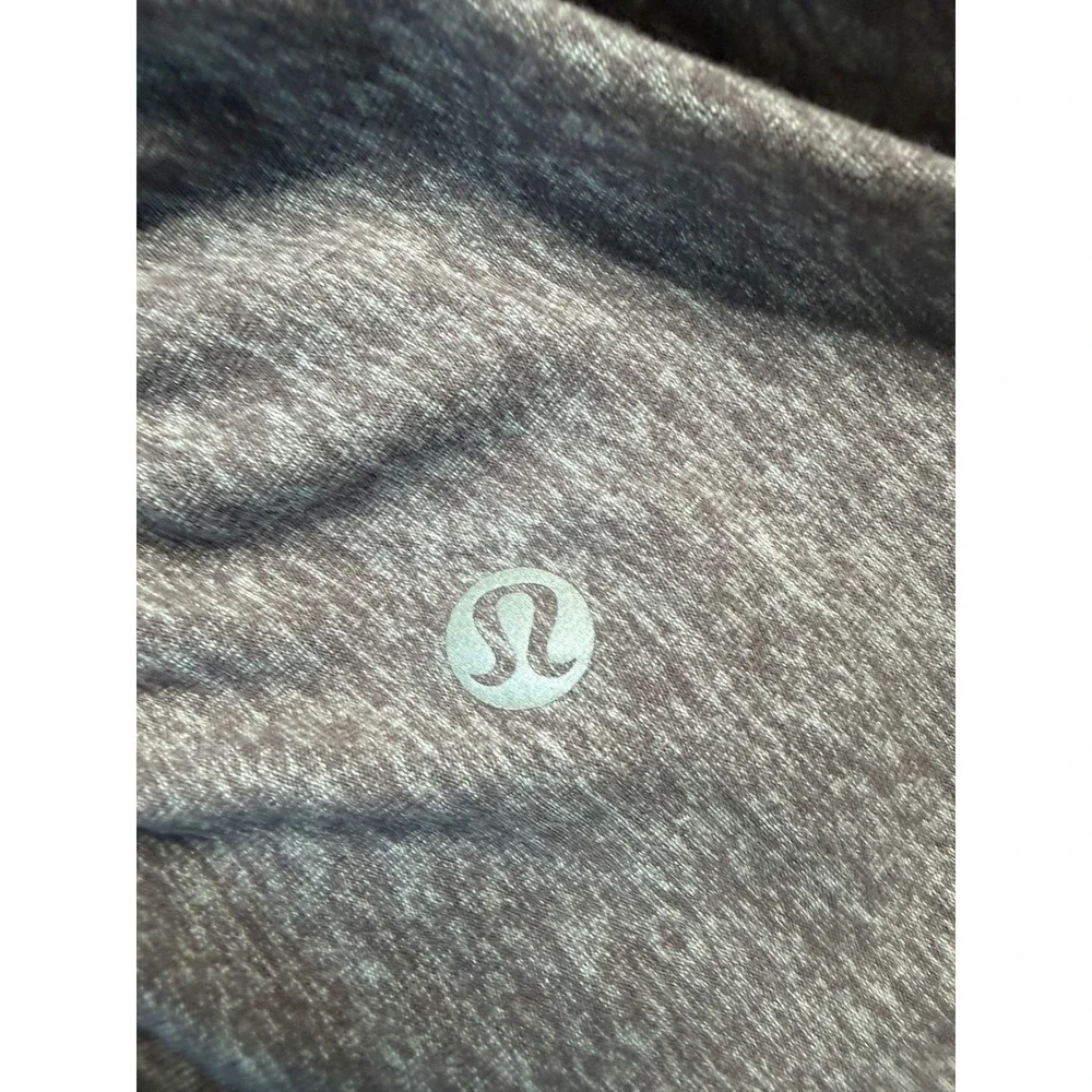 Lululemon Heathered Lunar Rock Ruched back & side cypress kiss 1/2 Zip Jacket 12